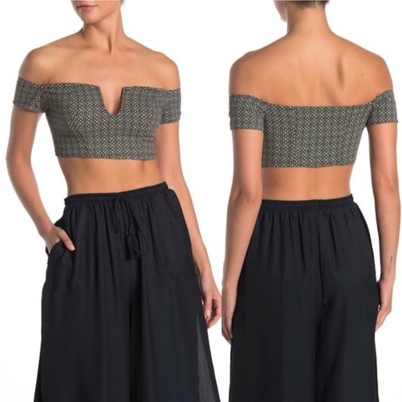 NWT Free People Lucky Now Off Shoulder Crop Top Bralette Brami - Picture 11 of 11